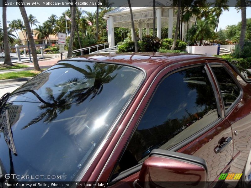 Mahogany Brown Metallic / Beige 1987 Porsche 944