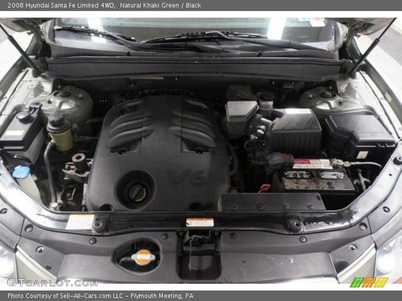 Natural Khaki Green / Black 2008 Hyundai Santa Fe Limited 4WD