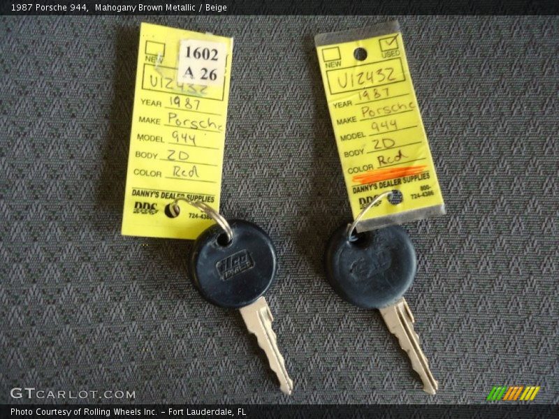 Keys of 1987 944 