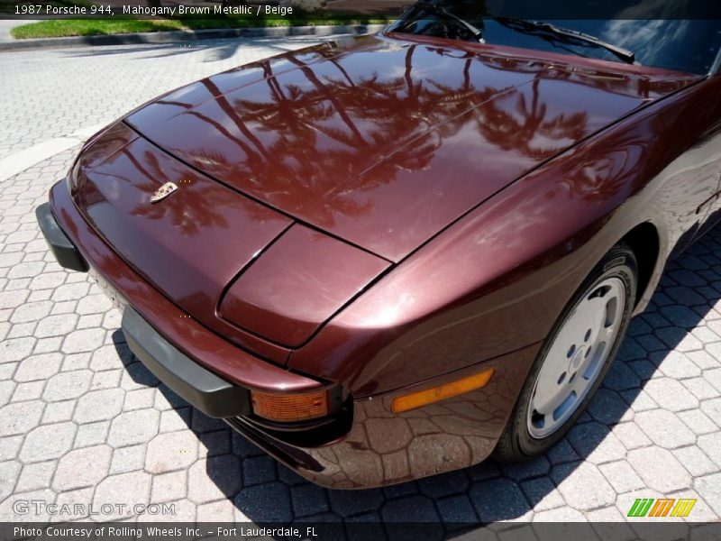 Mahogany Brown Metallic / Beige 1987 Porsche 944