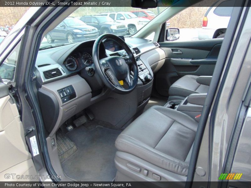 Smoky Topaz Metallic / Gray 2012 Honda Odyssey EX-L