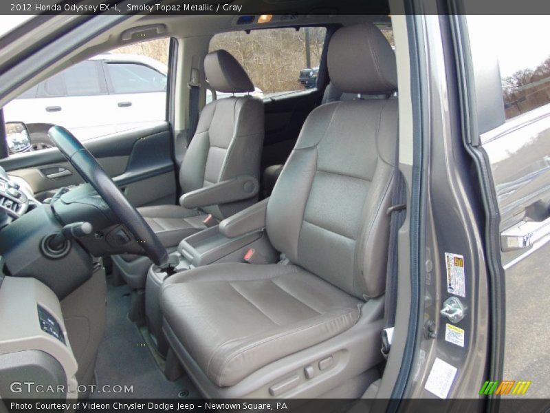 Smoky Topaz Metallic / Gray 2012 Honda Odyssey EX-L