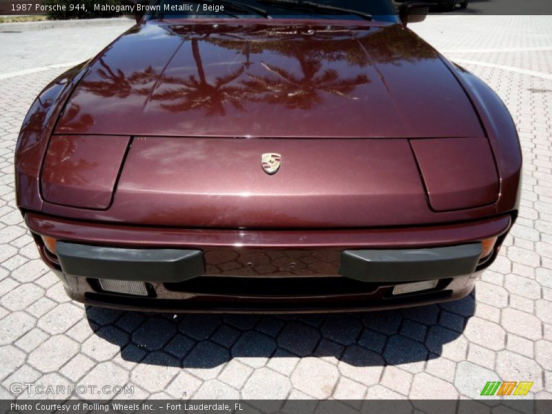 Mahogany Brown Metallic / Beige 1987 Porsche 944