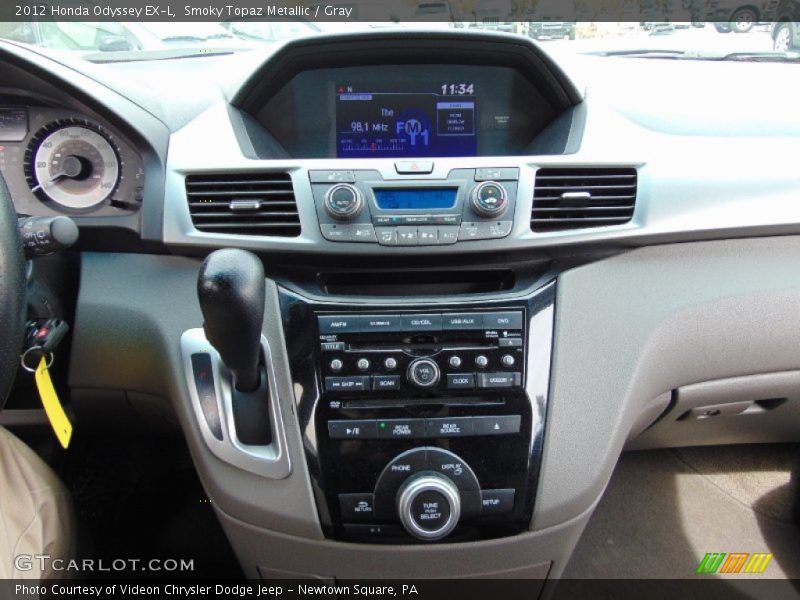 Smoky Topaz Metallic / Gray 2012 Honda Odyssey EX-L