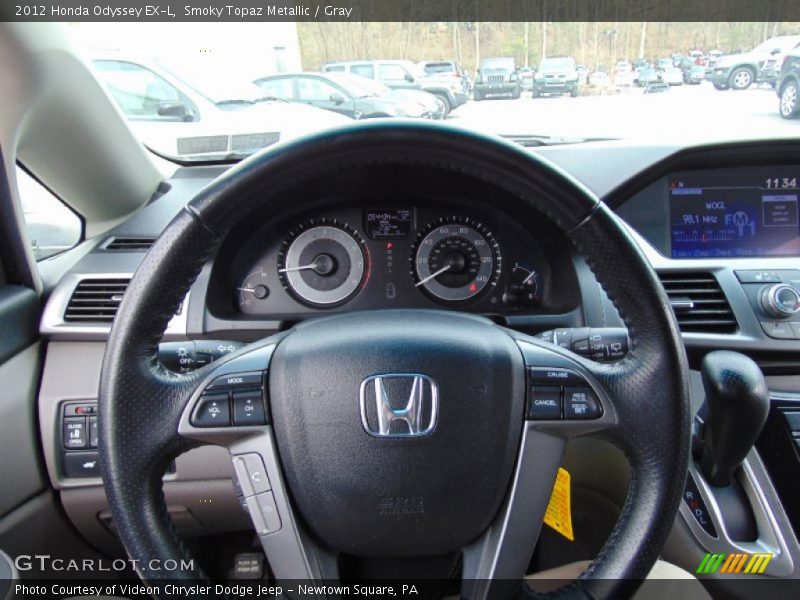 Smoky Topaz Metallic / Gray 2012 Honda Odyssey EX-L