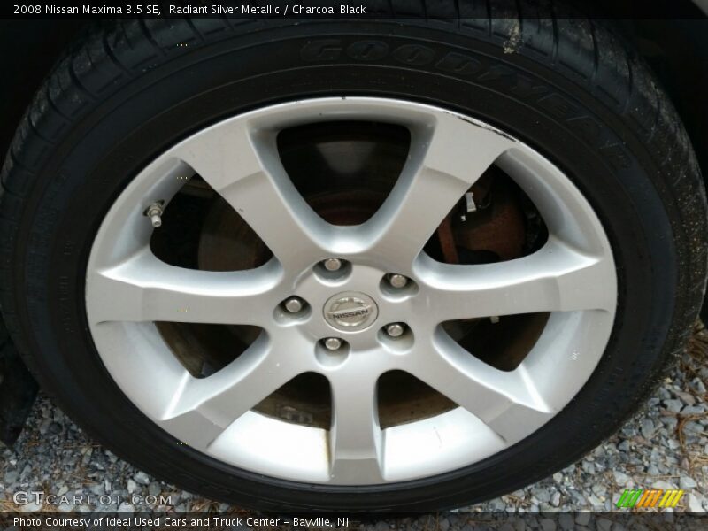Radiant Silver Metallic / Charcoal Black 2008 Nissan Maxima 3.5 SE