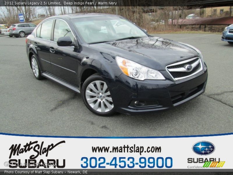 Deep Indigo Pearl / Warm Ivory 2012 Subaru Legacy 2.5i Limited