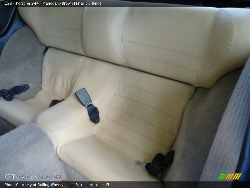 Rear Seat of 1987 944 