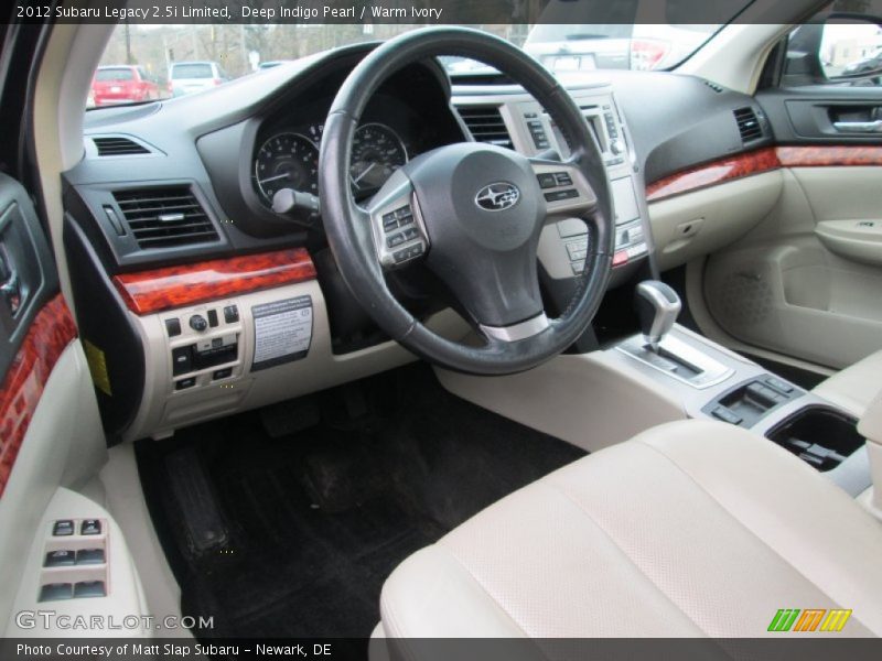 Deep Indigo Pearl / Warm Ivory 2012 Subaru Legacy 2.5i Limited