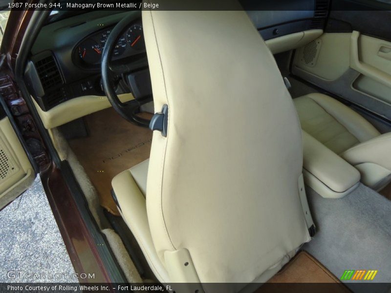Mahogany Brown Metallic / Beige 1987 Porsche 944