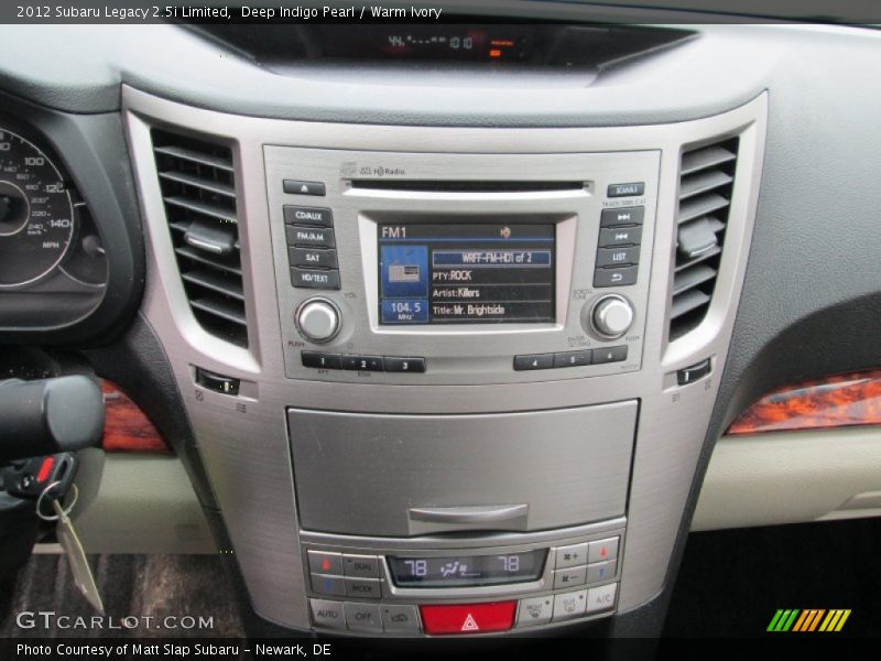 Deep Indigo Pearl / Warm Ivory 2012 Subaru Legacy 2.5i Limited