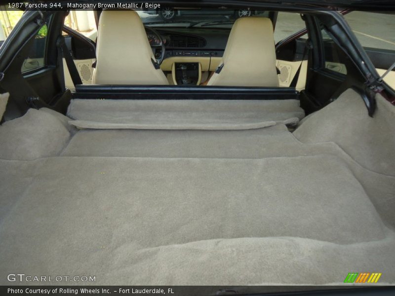 Mahogany Brown Metallic / Beige 1987 Porsche 944