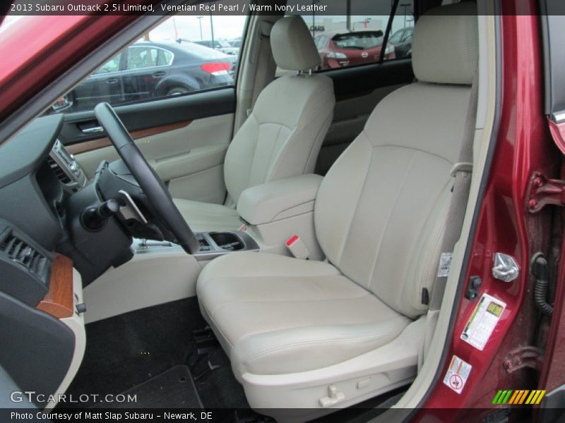 Venetian Red Pearl / Warm Ivory Leather 2013 Subaru Outback 2.5i Limited