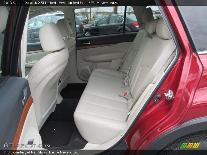 Venetian Red Pearl / Warm Ivory Leather 2013 Subaru Outback 2.5i Limited