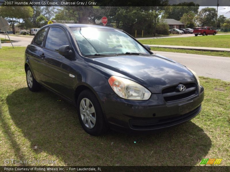 Charcoal Gray / Gray 2007 Hyundai Accent GS Coupe