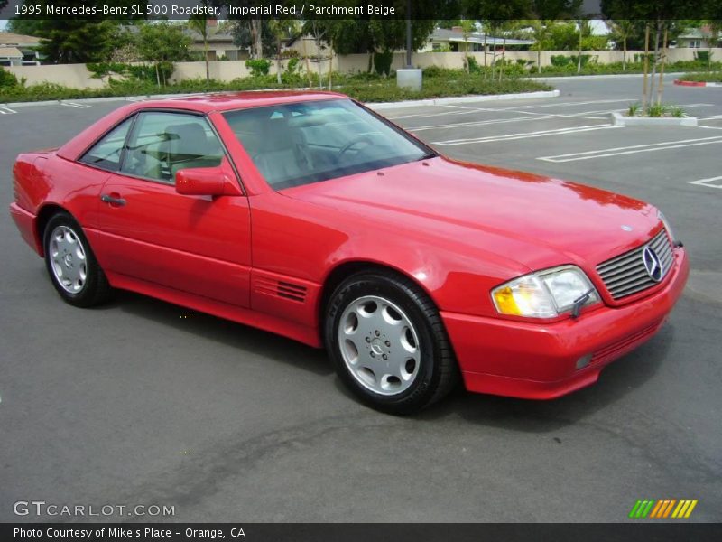 Imperial Red / Parchment Beige 1995 Mercedes-Benz SL 500 Roadster