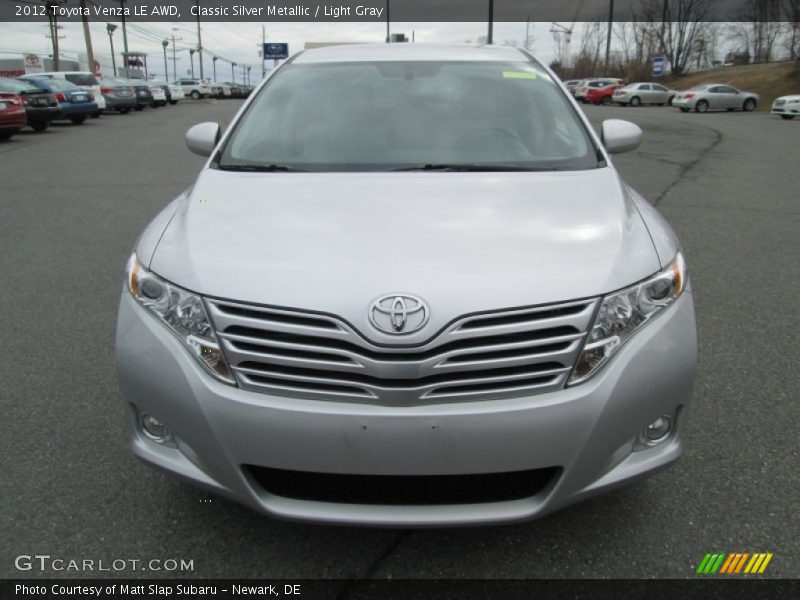 Classic Silver Metallic / Light Gray 2012 Toyota Venza LE AWD