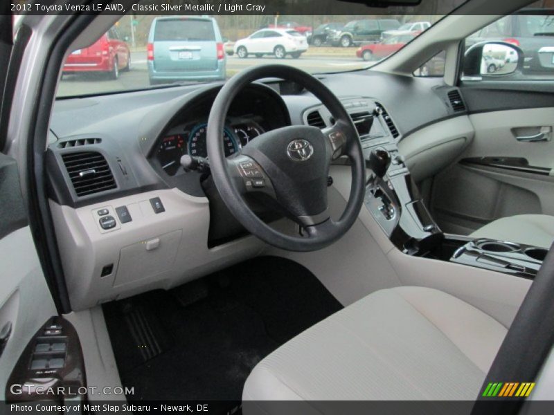 Classic Silver Metallic / Light Gray 2012 Toyota Venza LE AWD