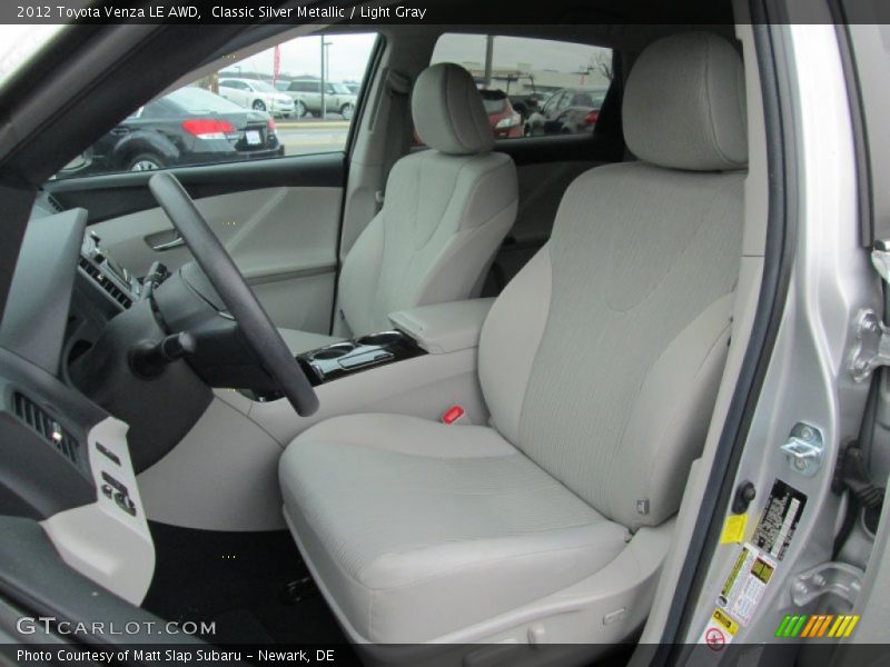 Classic Silver Metallic / Light Gray 2012 Toyota Venza LE AWD