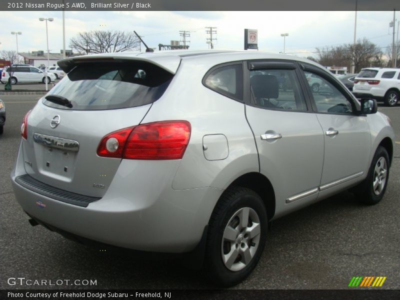 Brilliant Silver / Black 2012 Nissan Rogue S AWD