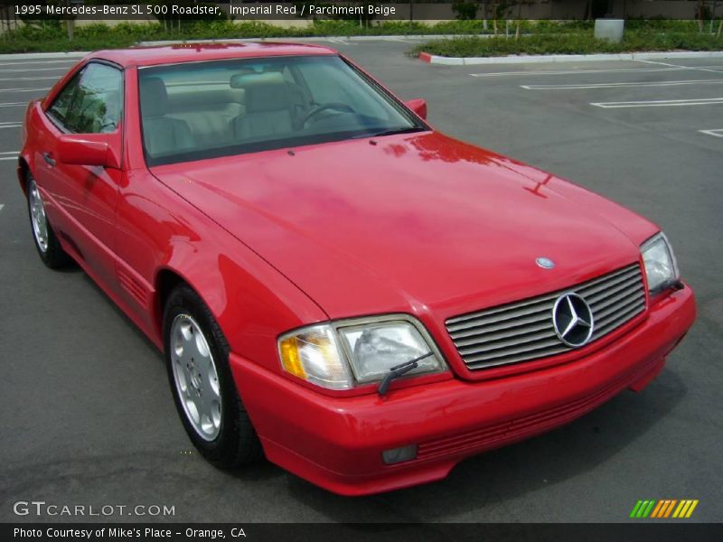Imperial Red / Parchment Beige 1995 Mercedes-Benz SL 500 Roadster