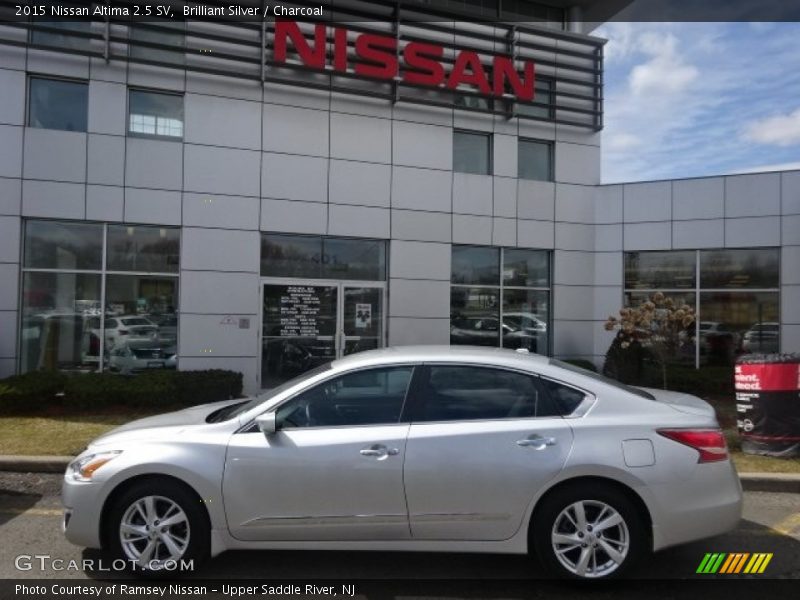 Brilliant Silver / Charcoal 2015 Nissan Altima 2.5 SV