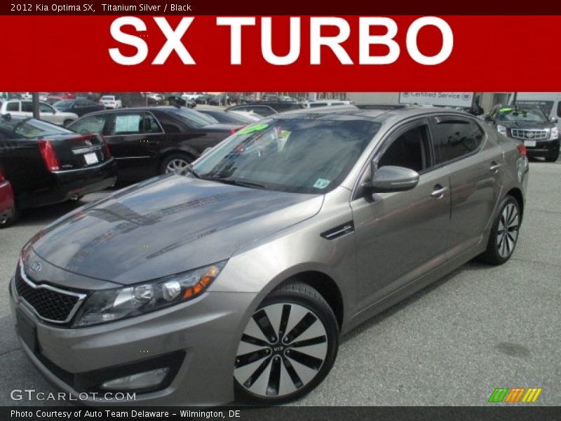 Titanium Silver / Black 2012 Kia Optima SX