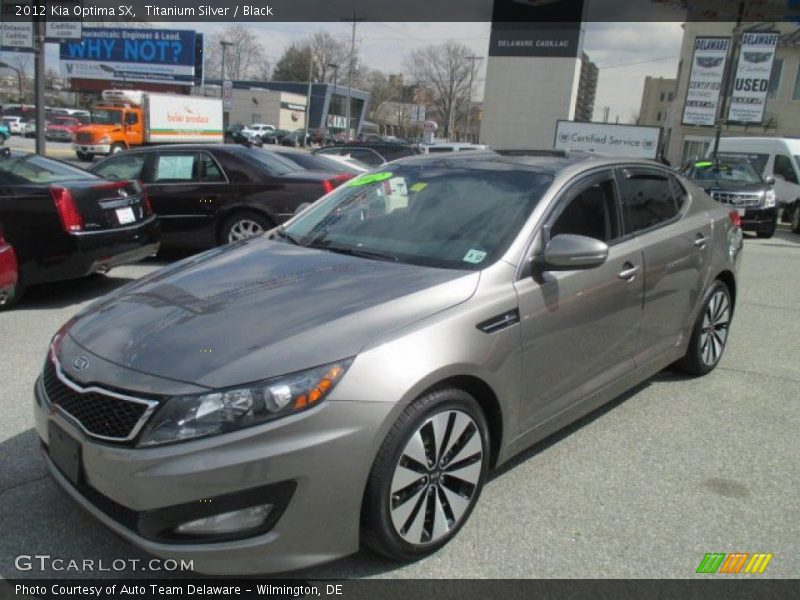 Titanium Silver / Black 2012 Kia Optima SX