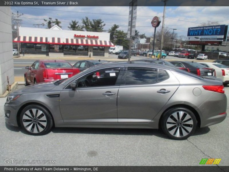 Titanium Silver / Black 2012 Kia Optima SX