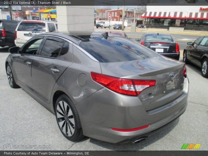 Titanium Silver / Black 2012 Kia Optima SX