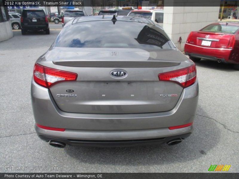Titanium Silver / Black 2012 Kia Optima SX