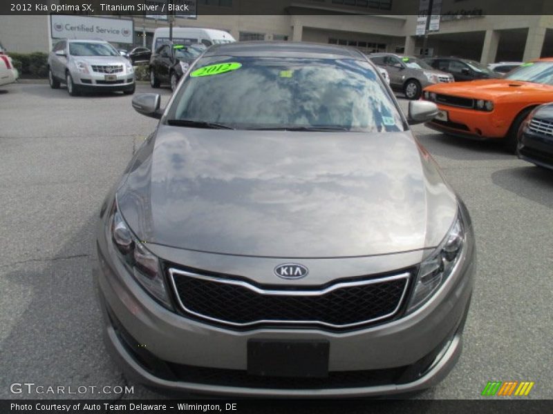 Titanium Silver / Black 2012 Kia Optima SX
