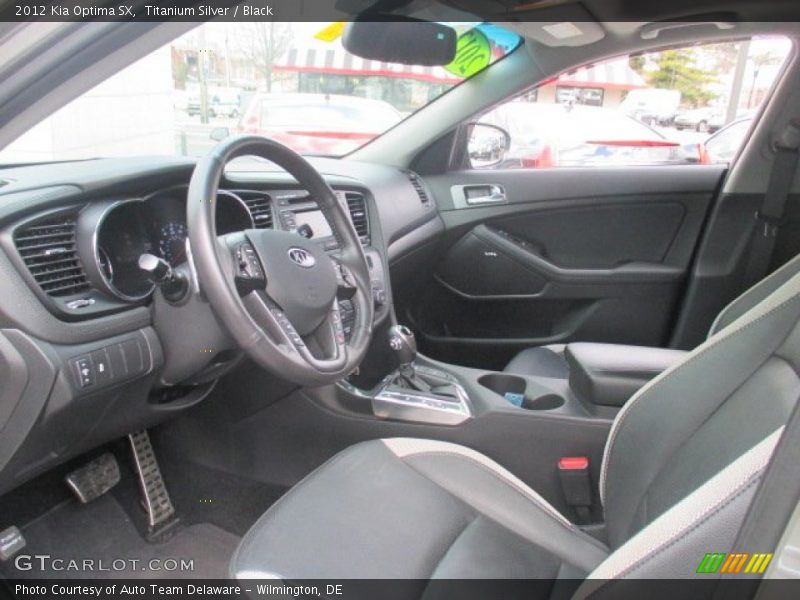 Titanium Silver / Black 2012 Kia Optima SX