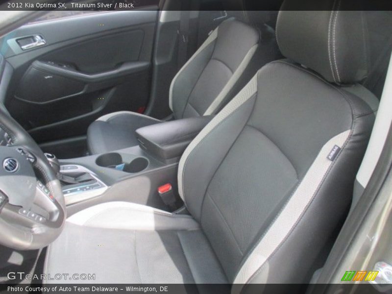 Titanium Silver / Black 2012 Kia Optima SX