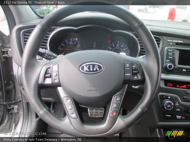 Titanium Silver / Black 2012 Kia Optima SX
