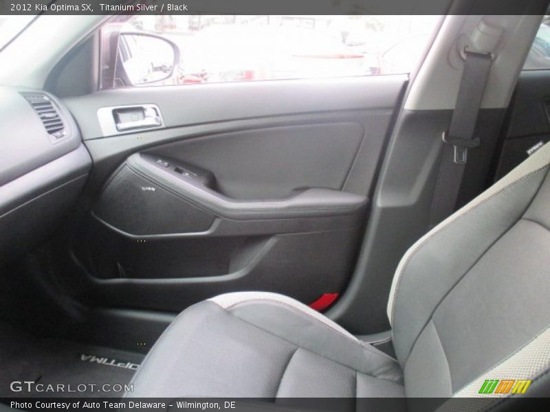 Titanium Silver / Black 2012 Kia Optima SX