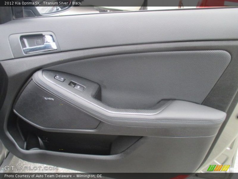 Titanium Silver / Black 2012 Kia Optima SX