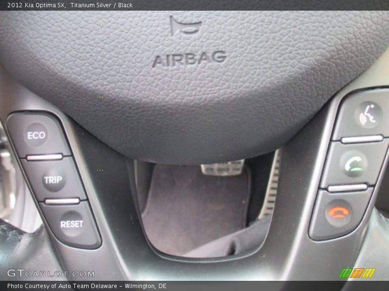 Titanium Silver / Black 2012 Kia Optima SX