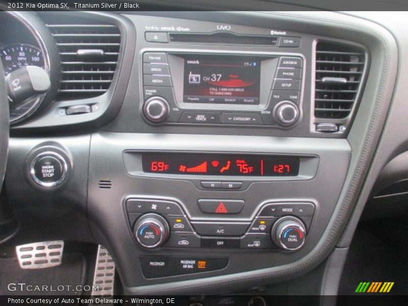 Titanium Silver / Black 2012 Kia Optima SX