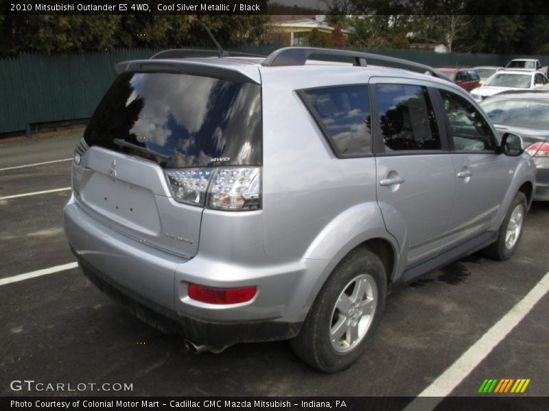 Cool Silver Metallic / Black 2010 Mitsubishi Outlander ES 4WD