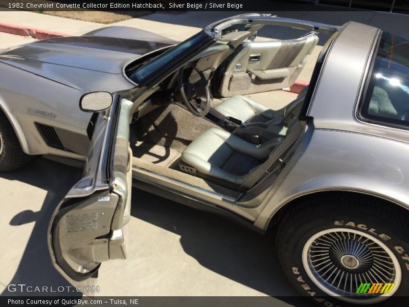 Silver Beige / Silver Beige 1982 Chevrolet Corvette Collector Edition Hatchback