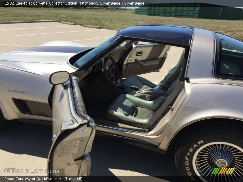 Silver Beige / Silver Beige 1982 Chevrolet Corvette Collector Edition Hatchback