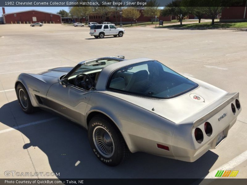 Silver Beige / Silver Beige 1982 Chevrolet Corvette Collector Edition Hatchback