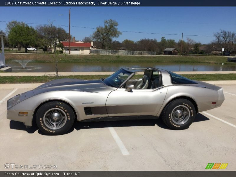 Silver Beige / Silver Beige 1982 Chevrolet Corvette Collector Edition Hatchback