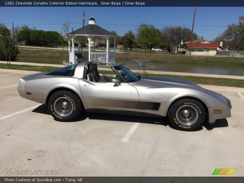 Silver Beige / Silver Beige 1982 Chevrolet Corvette Collector Edition Hatchback