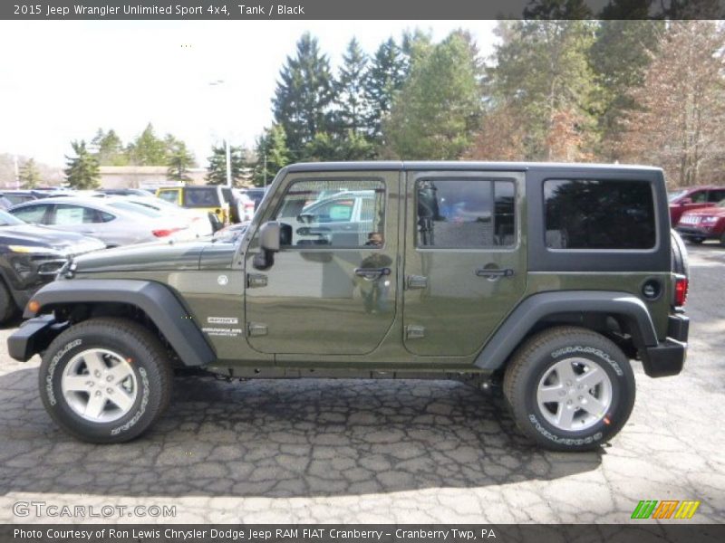 Tank / Black 2015 Jeep Wrangler Unlimited Sport 4x4