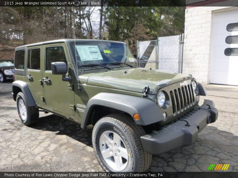 Tank / Black 2015 Jeep Wrangler Unlimited Sport 4x4