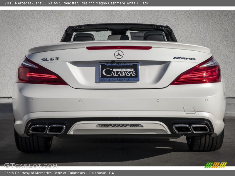 designo Magno Cashmere White / Black 2015 Mercedes-Benz SL 63 AMG Roadster