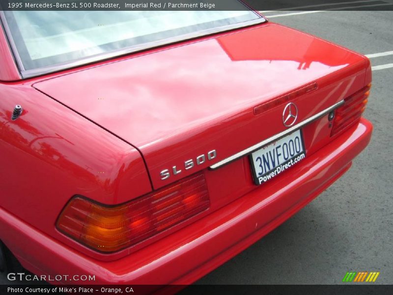 Imperial Red / Parchment Beige 1995 Mercedes-Benz SL 500 Roadster