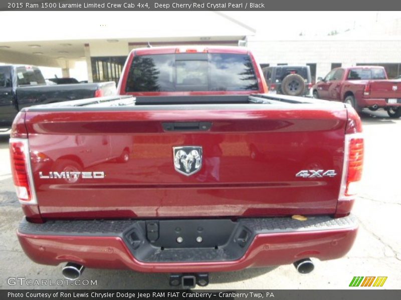 Deep Cherry Red Crystal Pearl / Black 2015 Ram 1500 Laramie Limited Crew Cab 4x4